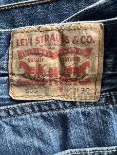 W34L30 Levis505 ストレートデニム　135周年ラベル　パンツブルー