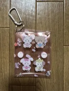 サンキューマート mikkoillustrations クリアポーチ カラビナ