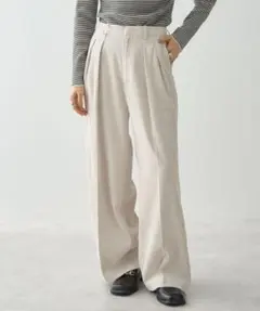タックワイド ワイドパンツ