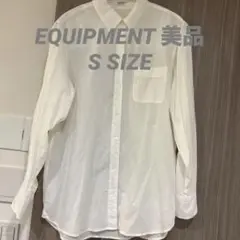 美品 EQUIPMENT エキプモン コットン100% シャツ ホワイト Sのサムネイル
