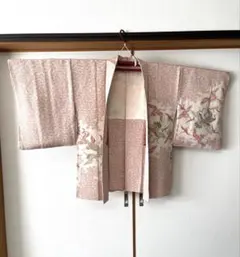 正絹 昭和レトロ おめでたい鶴 羽織