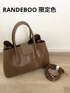 美品 限定色 RANDEBOO ランデブー レザー2wayショルダーハンドバッグのサムネイル