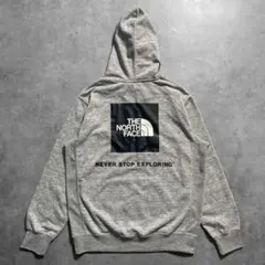 THE NORTH FACE バック スクエア ロゴ パーカー M 霜降り 灰のサムネイル