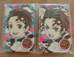 【新品未開封】鬼滅の刃 まるかく缶バッジ 竈門炭治郎　2種セット