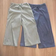 GU ストライプロングパンツ 120