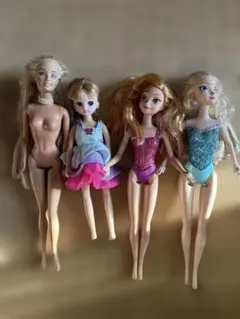 バービー リカちゃん アナ人形4体セット