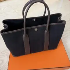 エルメス　Hermes ガーデンパーティTPM30 黒×ブラウンのサムネイル
