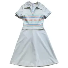 60s-70s USA vintage アメリカ古着 ポリエステル ワンピース
