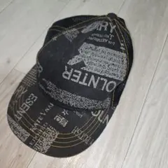 黒　メッシュキャップ　ロゴ　帽子