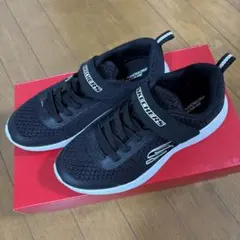 SKECHERS ブラック キッズスニーカー22cm