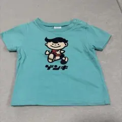 八重山乳業 ゲンキくんTシャツ ミントグリーン 90のサムネイル
