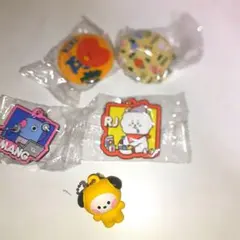 BT21　くら寿司コラボフィギア・キーホルダー・缶バッチセット