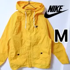 ナイキ 黄 ボウライン ナイロンジャケット 男性M ウインドブレーカーマウンテン