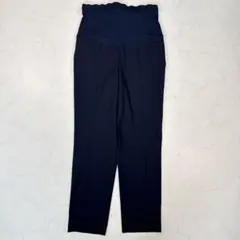 ユニクロ スマートアンクルマタニティパンツ M ネイビー