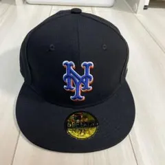 未使用　NEW ERA キャップ　NY メッツ　ブラック　58.7センチ