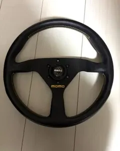 スパルコ R345 ディープコーン レザーステアリング 良品 ホーンボタン