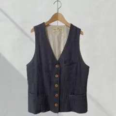 nest Robe ネストローブ 麻 リネン100% ジレ ベスト グレー系のサムネイル