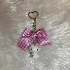 チャーミーキティ シークレットキーホルダーギンガムチェック