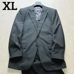【極美品】XL　ゆったり　AB7 薄手　通気性　夏も使える　ブラック　ストライプのサムネイル