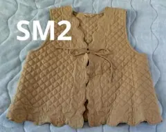 SM2★綿100%のキルティングベスト★フリーサイズ★サマンサモスモス