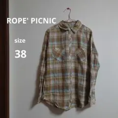 ROPE' PICNIC チェック柄長袖シャツ 38