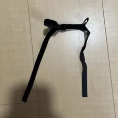 黒いベロアリボン付きヘアクリップ
