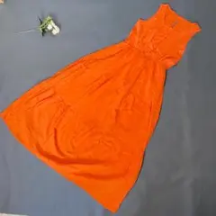 SENSE OF PLACE ギャザーロングワンピース Fサイズ ワンピース