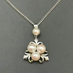 美品】MIKIMOTO ミキモト ネックレス ペンダント 4粒 6.2zz12