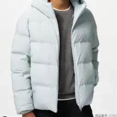 新品　UNIQLO シームレスダウンパーカ　ライトグレー　S タグ付