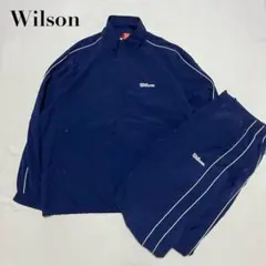 Wilsonポリエステル ジャージ上下セット ネイビー Oサイズ ヒットユニオンのサムネイル