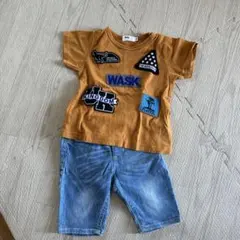 WASK Tシャツとデニムショートパンツ 90センチ