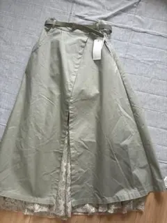 【新品】rienda フレアスカート　ベルト付き　S