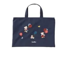 familiar みらい百貨店 バッグ　宇宙　レッスンバッグ　ネイビー 新品未使用】ファミリア レッスンバッグ みらい百貨店 ピンク - メルカリ