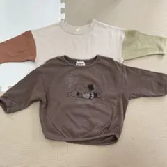 après les cours 七分袖Tシャツ 90cm2枚セット