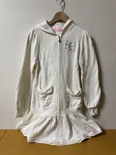 メゾピアノ　ロングパーカー 平成　Lサイズ　160 カーディガン　ワンピース