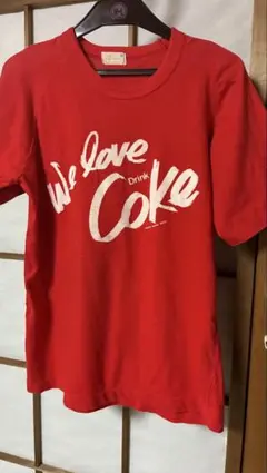 1980物Coca-Cola 半袖Tシャツ レッド
