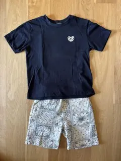 COMME CA ISM Tシャツとショートパンツセット 130A