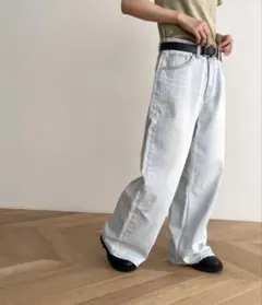 ✨新品【CANALJEAN ElmarエルマールワイドバギーデニムパンツS】完売のサムネイル