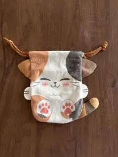 ‪ ·͜·♡‬青海波ねこちゃん まんまる巾着ポーチ ͜·♡青海波ねこちゃん まんまる巾着ポーチ - メルカリ