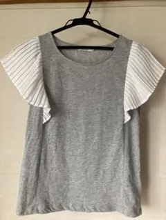 earth music & ecology フリル袖Tシャツ M