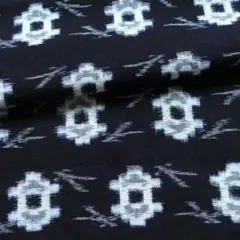 №226　古布　ハギレ　*藍染　木綿　絣　はぎれ*②　35×138cm