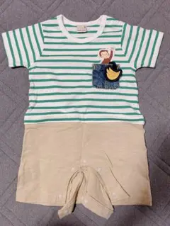 新品　美品　ロンパース　ガバーオール　プティマイン　80