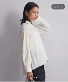 green label relaxing at easeバック プリーツ シャツのサムネイル