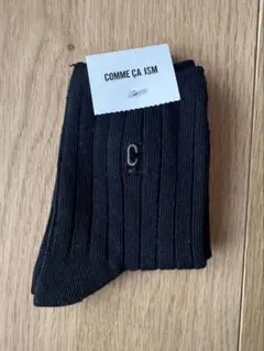新品 COMME CA ISM 黒 ソックス 13~15cm コムサ