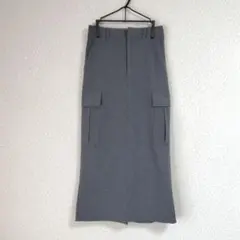 GU カーゴナローロングスカート ダークグレー Sサイズ