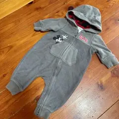 BabyGAP ミッキーマウス フード付きロンパース　カバーオール　新生児〜