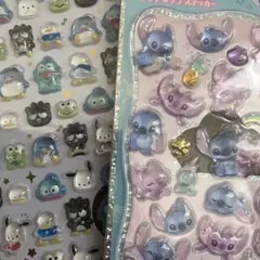 ボンボンドロップシール　はぴだん　ミニ　プチドロップ　スティッチ