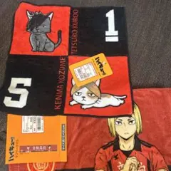ハイキュー!! キャラクタータオル、ハンカチセット
