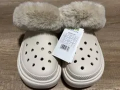 クロックス ボア付き厚底サンダル タグ付き試着のみ