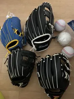 軟式グローブ 4個セット　少年　子どものサムネイル